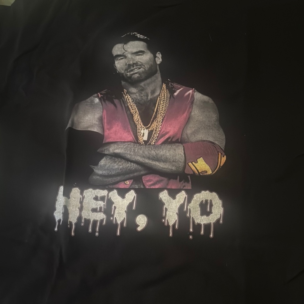 Black Graphic Tee with Razor Ramon